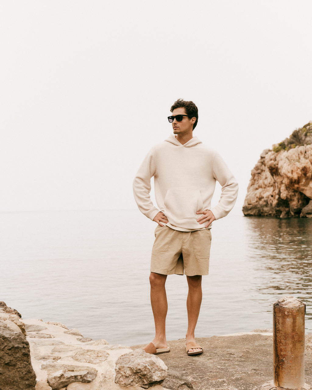 Beach Fleece Pullover Hoodie | Dark Pewter Heather