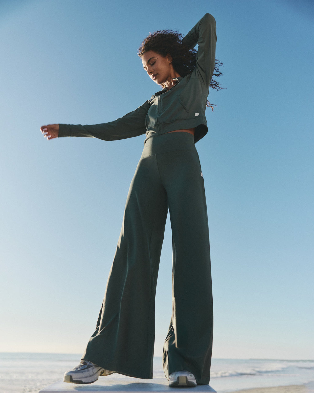 Halo Easy Wideleg Pant | Coastal Fog Heather