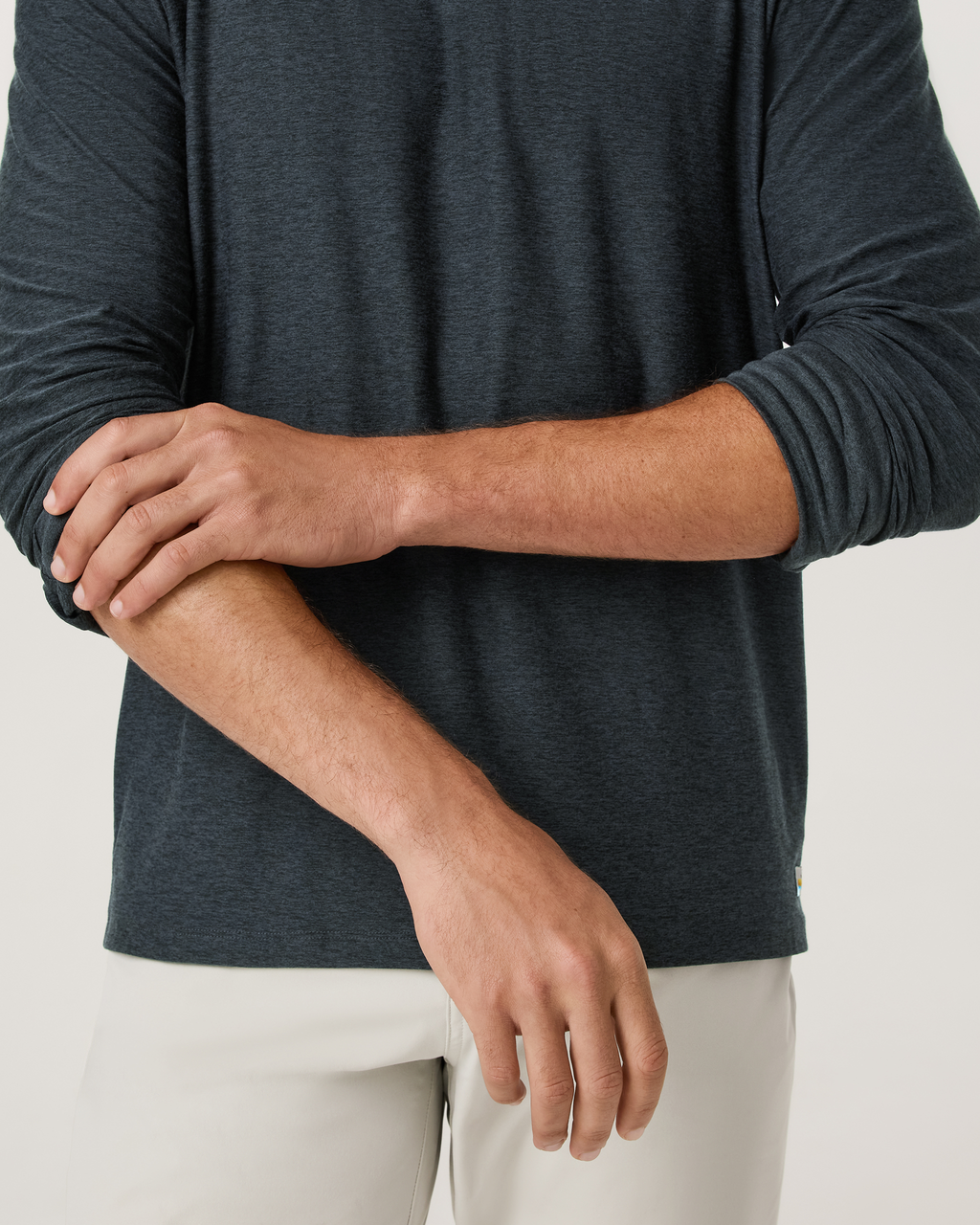 Long Sleeve Strato Tech Polo | Navy Heather