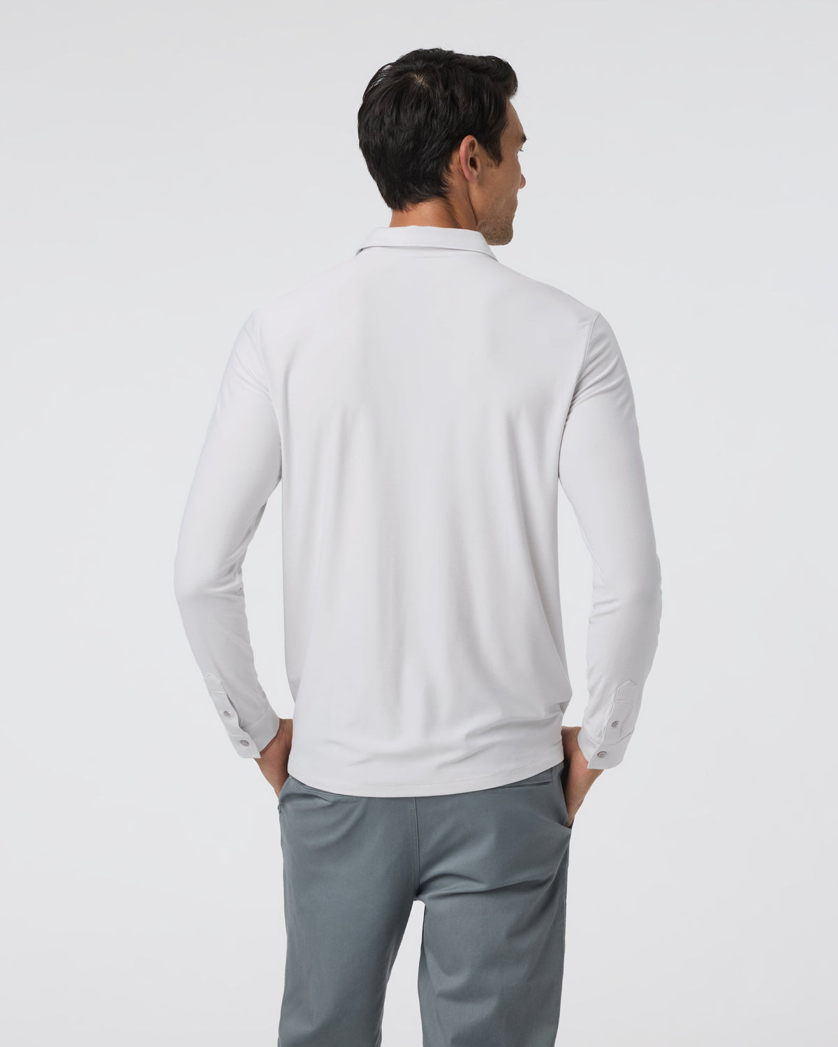 Long Sleeve Strato Tech Polo | Charcoal Heather