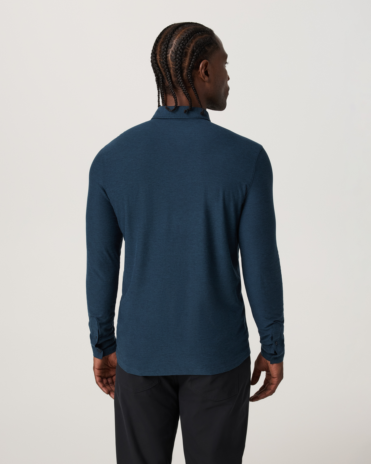 Long Sleeve Strato Tech Polo | Charcoal Heather