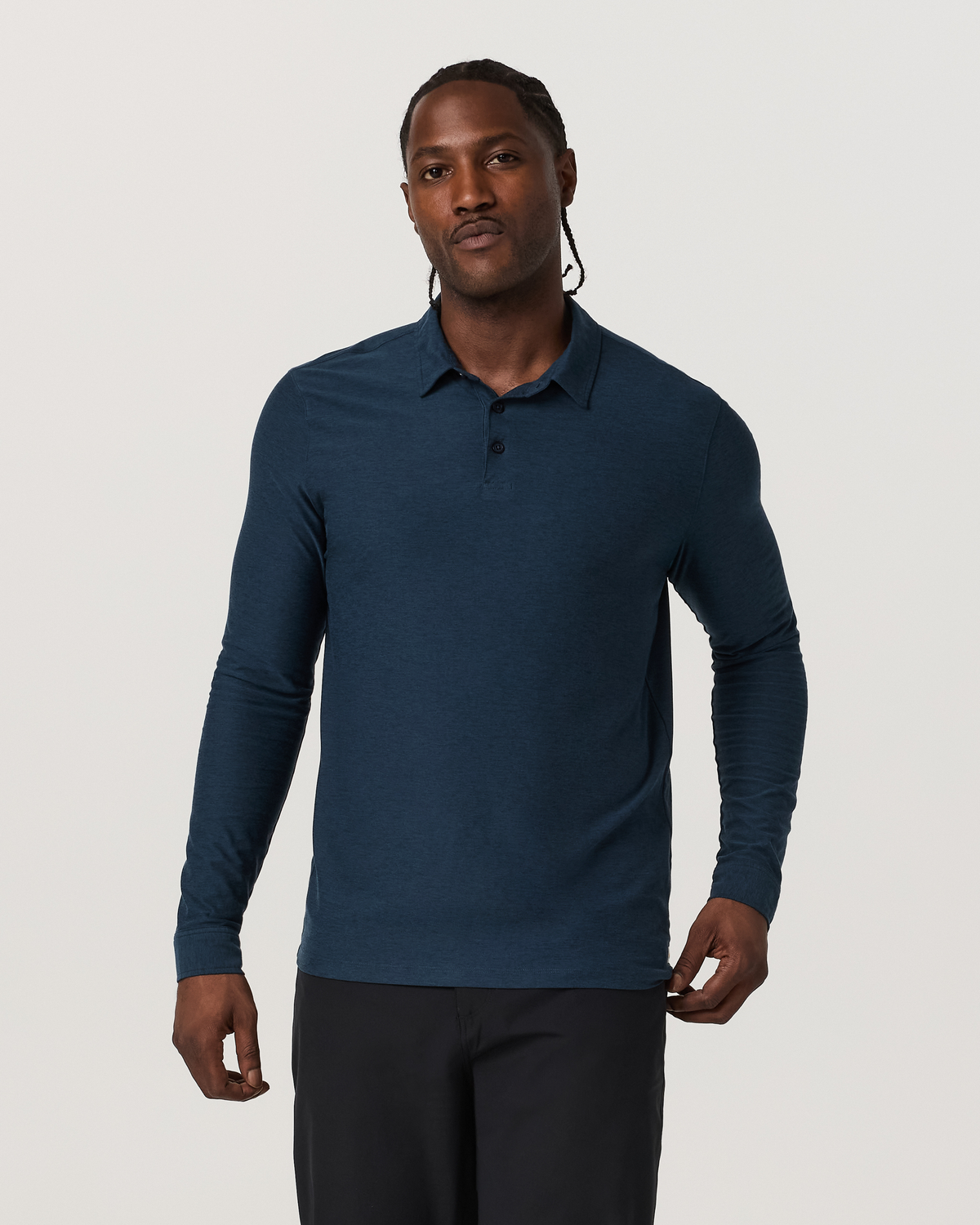 Long Sleeve Strato Tech Polo | Charcoal Heather