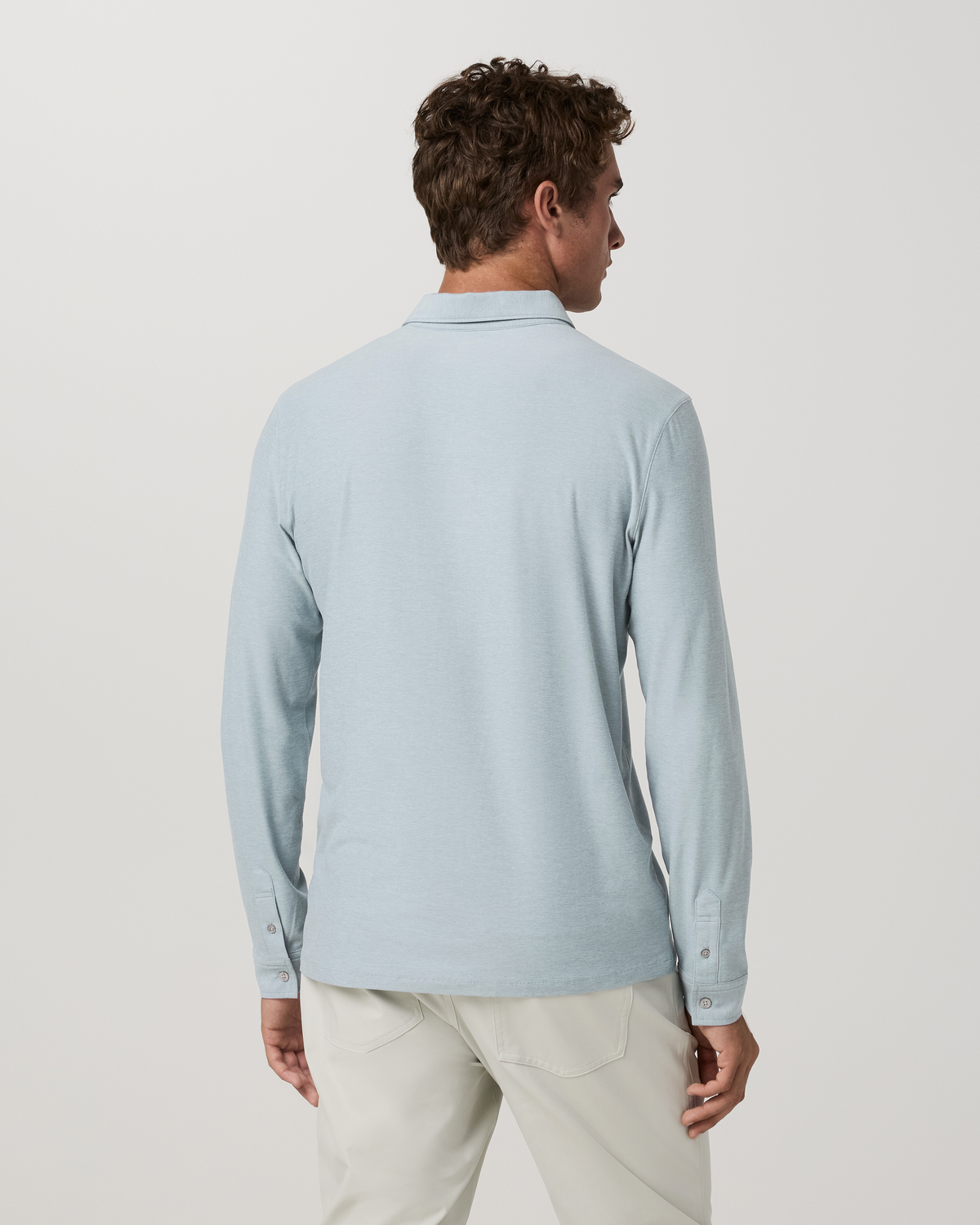 Long Sleeve Strato Tech Polo | Charcoal Heather