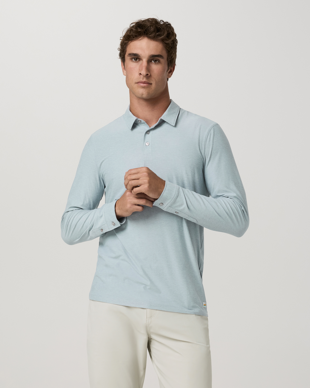 Long Sleeve Strato Tech Polo | Navy Heather