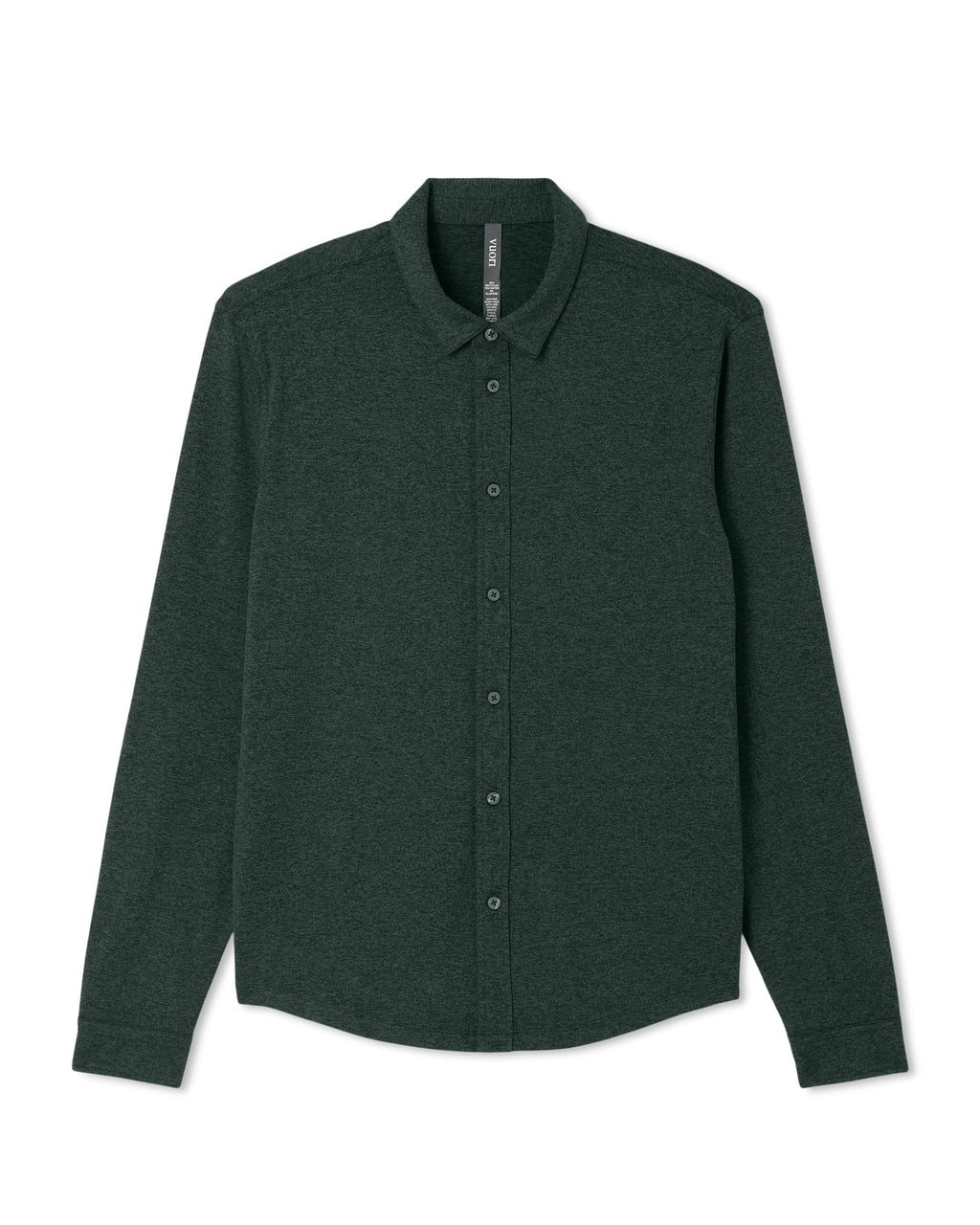 Long Sleeve Ponto Button Down Shirt | Evergreen Heather