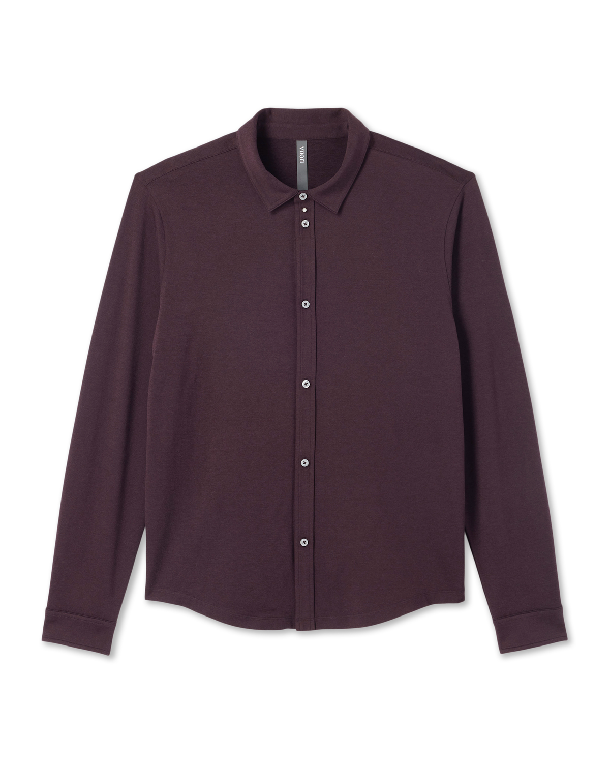 Long Sleeve Ponto Button Down Shirt | Light Heather Grey