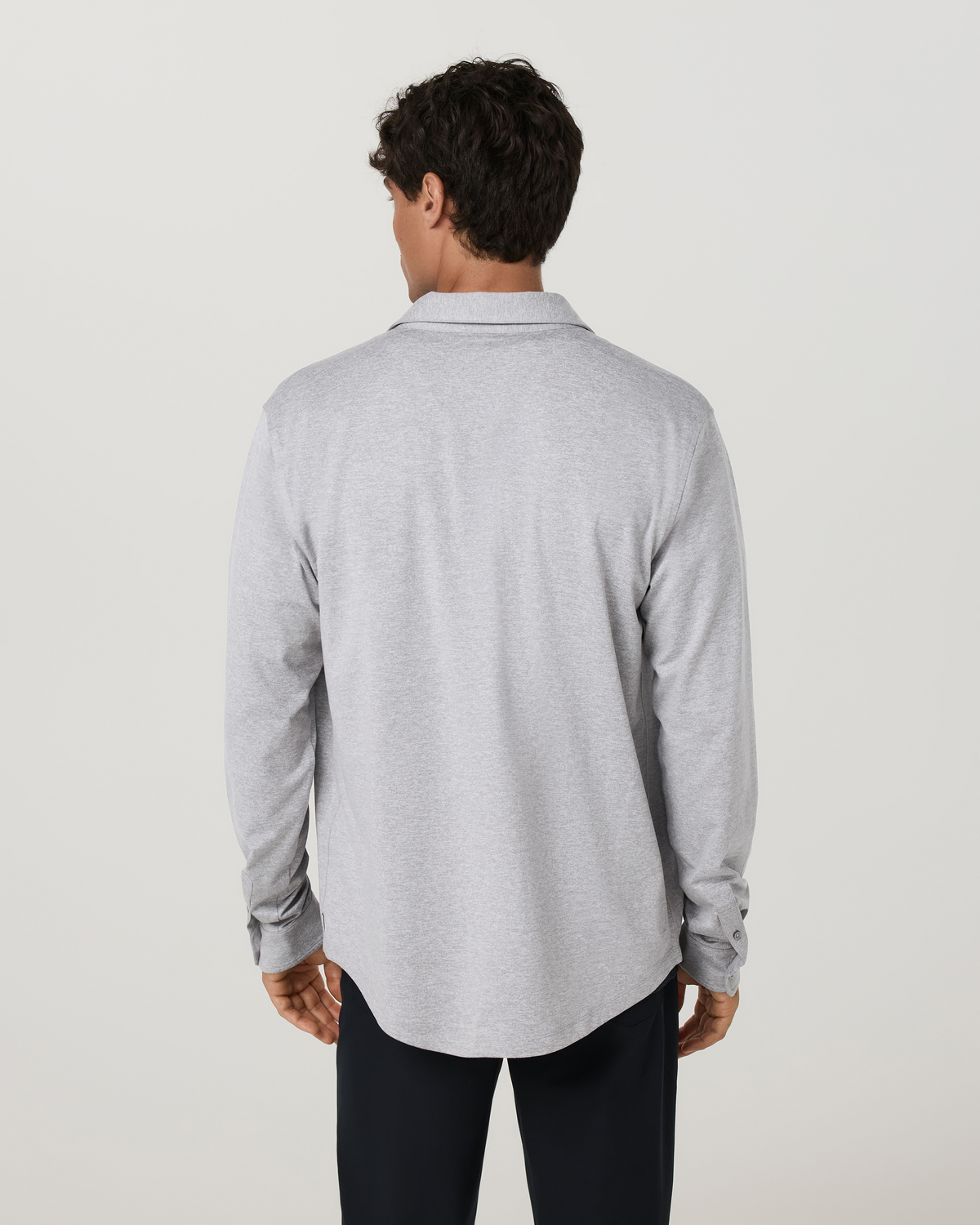 Long Sleeve Ponto Button Down Shirt | White