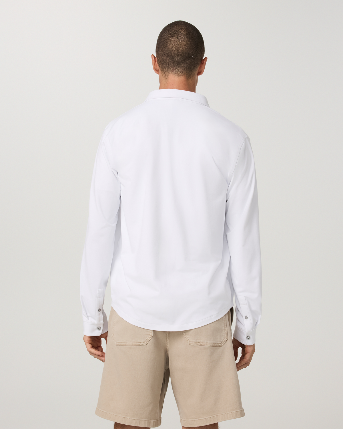 Long Sleeve Ponto Button Down Shirt | Black