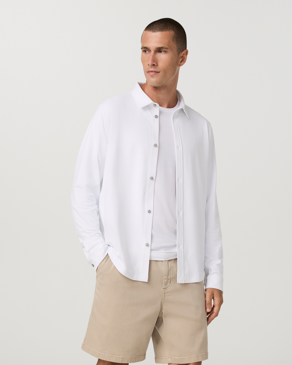 Long Sleeve Ponto Button Down Shirt | Black