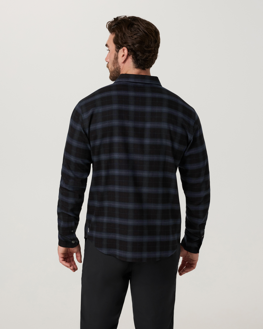 Long Sleeve Midweight Flannel Shirt | Sky Grey