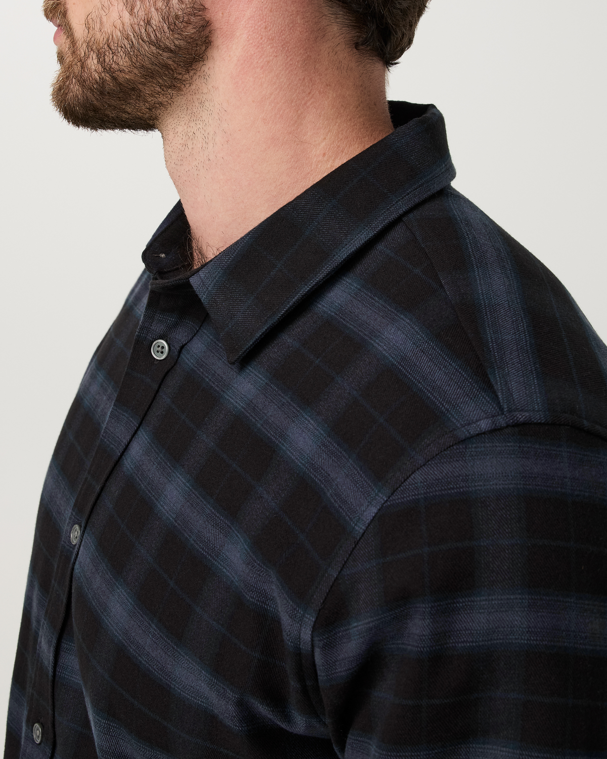 Long Sleeve Midweight Flannel Shirt | Hunter Green