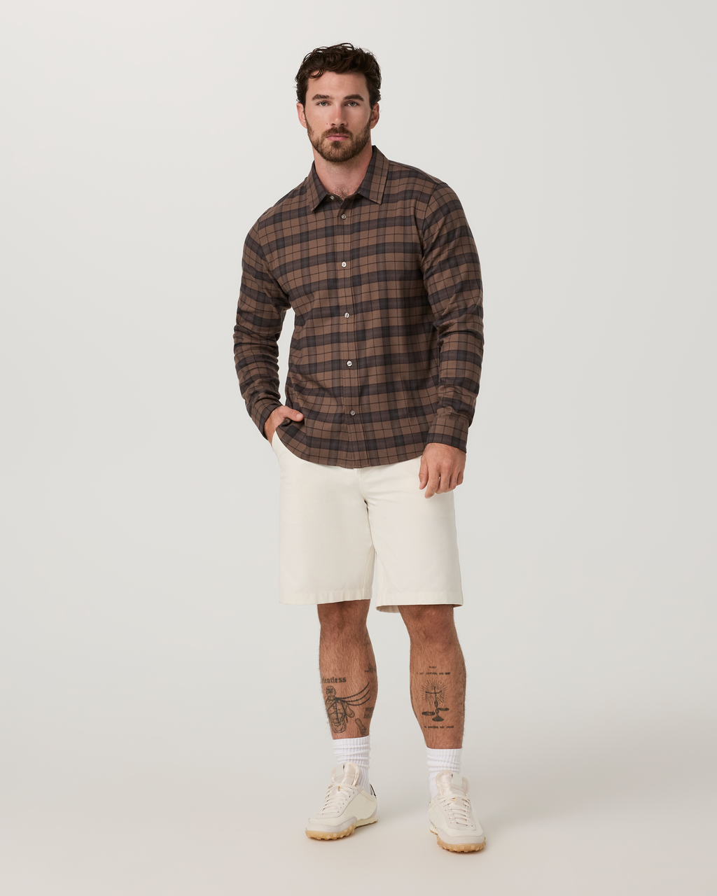 Long Sleeve Midweight Flannel Shirt | Hunter Green