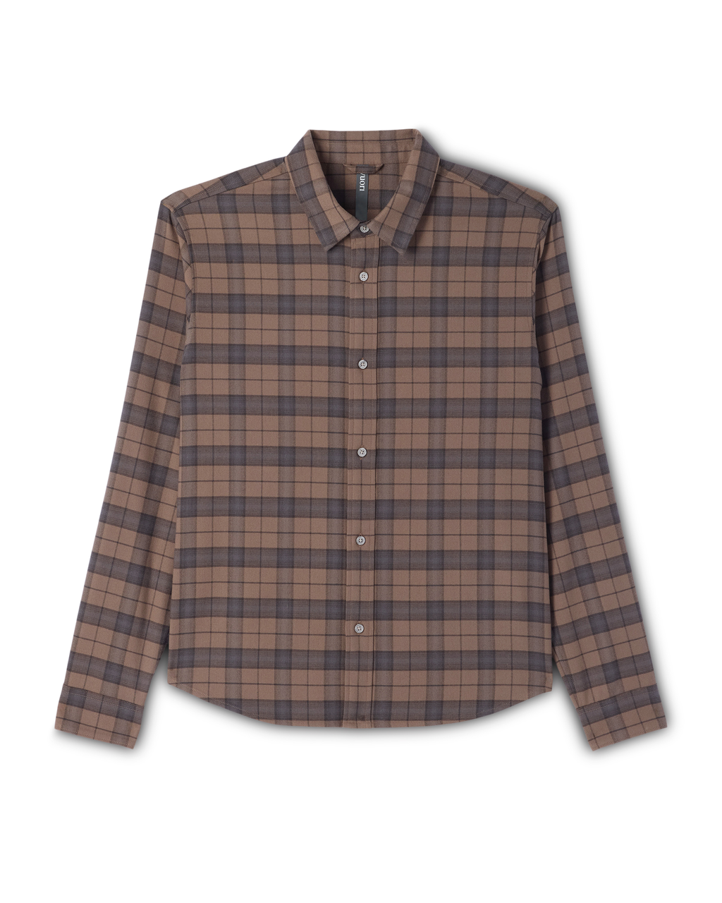 Long Sleeve Midweight Flannel Shirt | Sky Grey