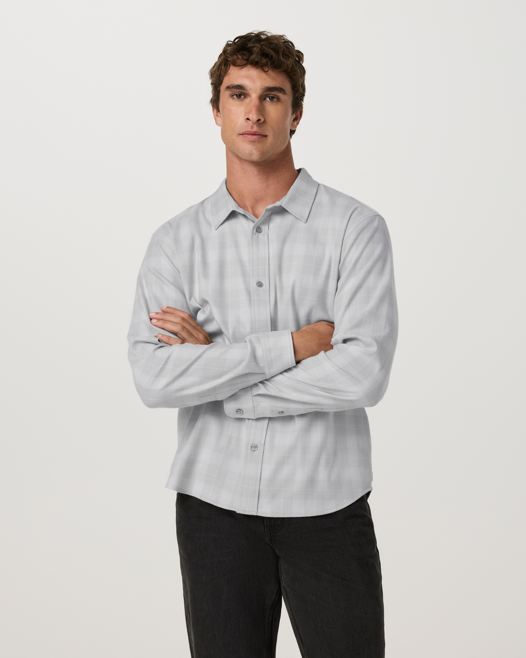 Long Sleeve Midweight Flannel Shirt | Hunter Green