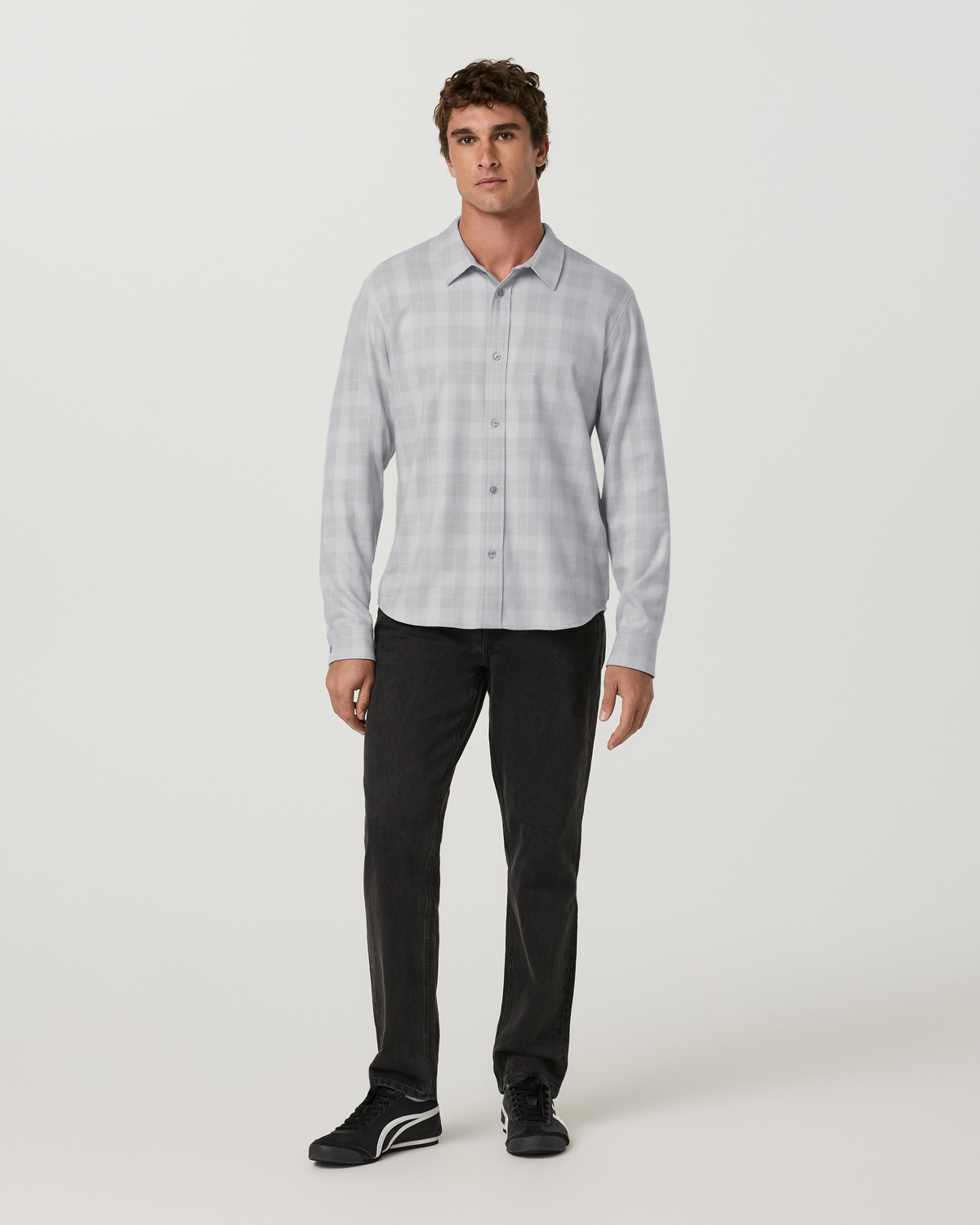 Long Sleeve Midweight Flannel Shirt | Hunter Green