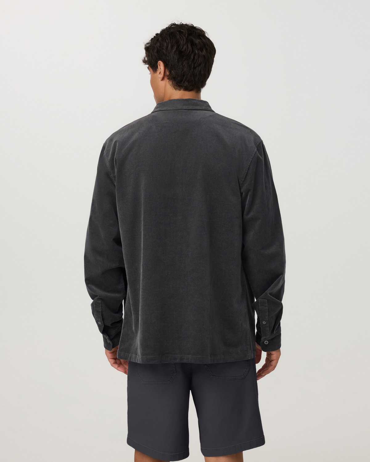 Long Sleeve Optimist Cord Button Down | Dark Salt