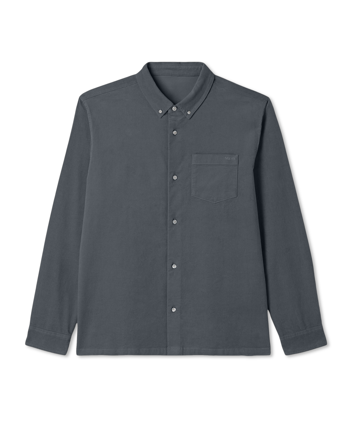 Long Sleeve Optimist Cord Button Down | Dark Salt