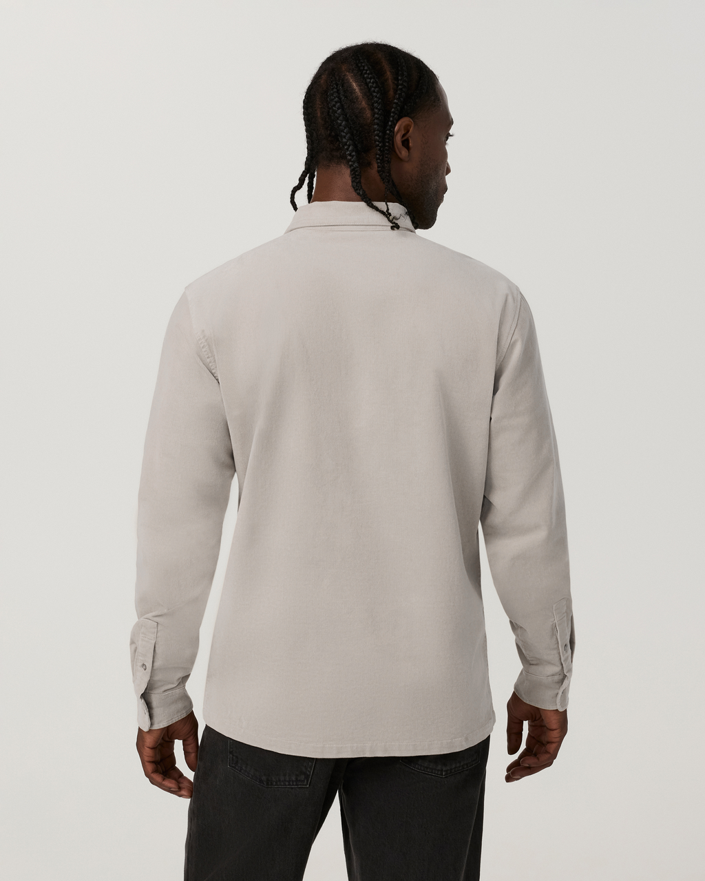 Long Sleeve Optimist Cord Button Down | Dark Salt