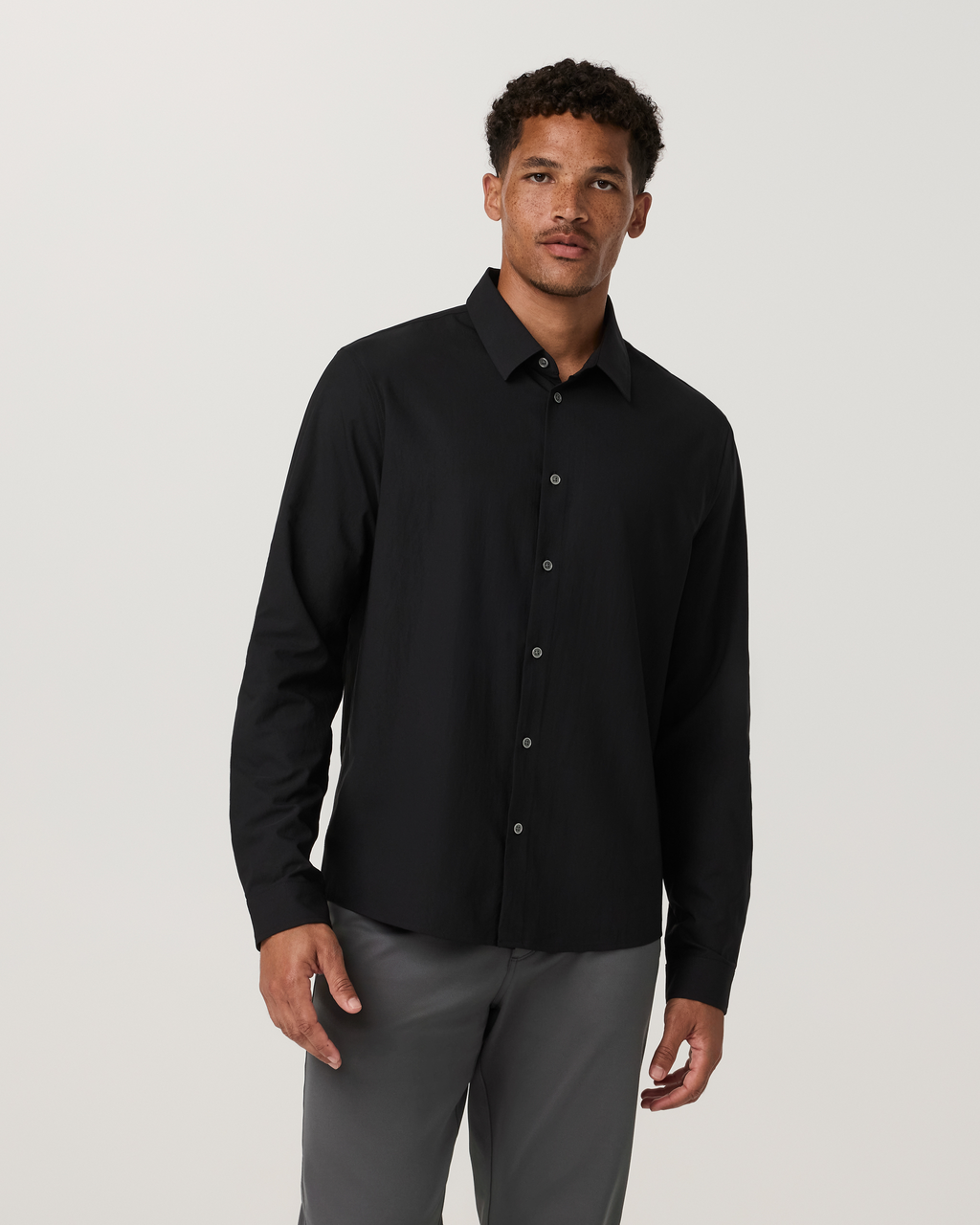 Long Sleeve Manhattan Button Down Shirt | White