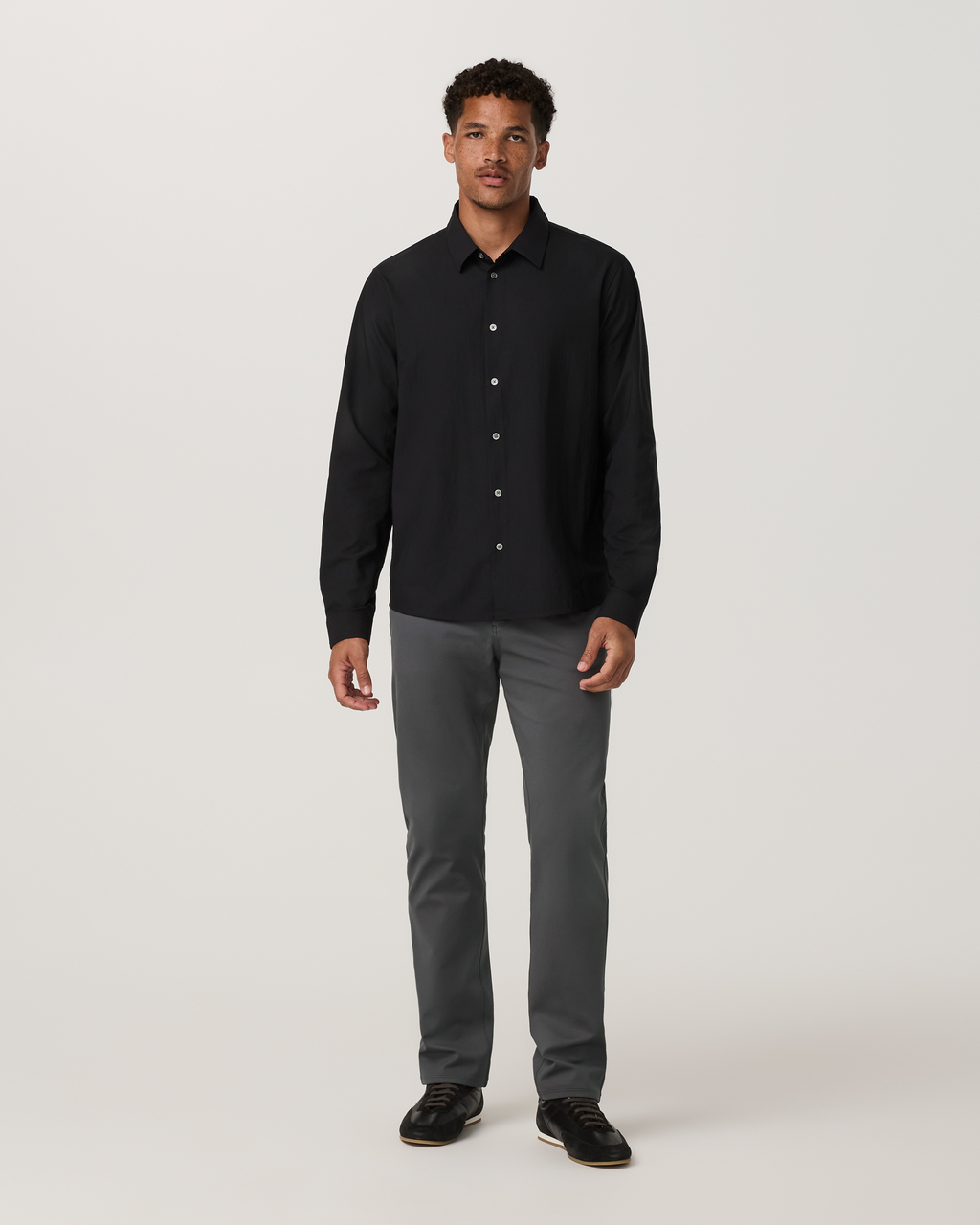 Long Sleeve Manhattan Button Down Shirt | White