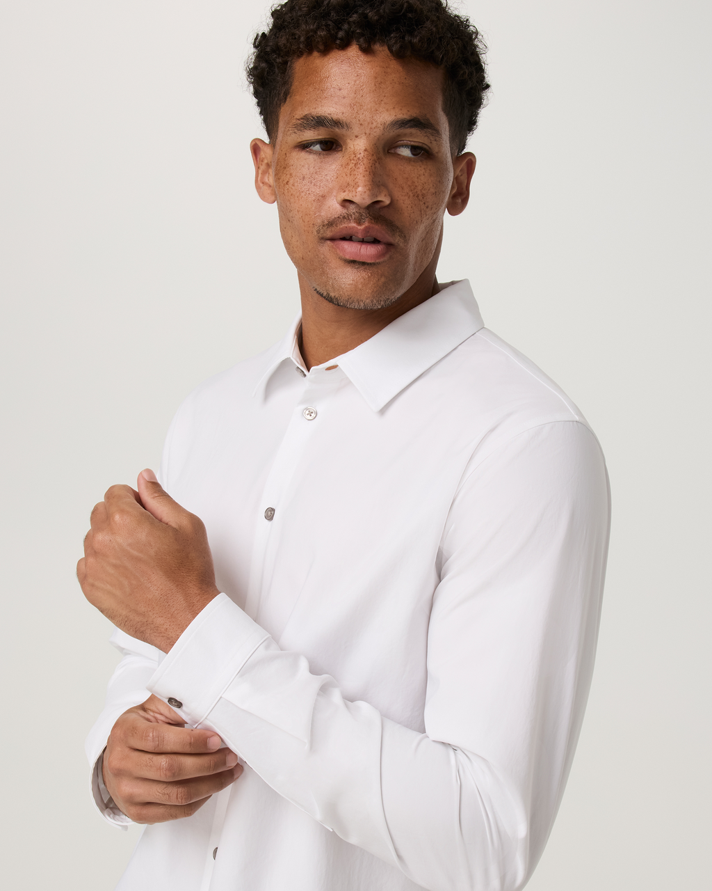 Long Sleeve Manhattan Button Down Shirt | Black