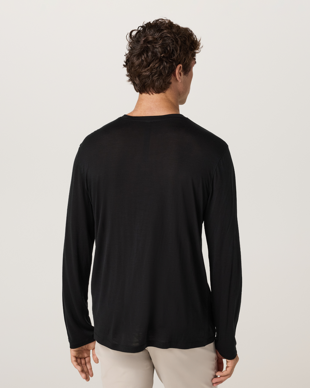 Long Sleeve Merino Wool Tee | Silverline