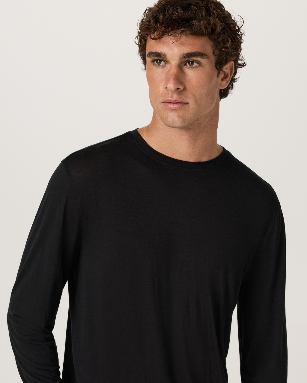 Long Sleeve Merino Wool Tee | Silverline