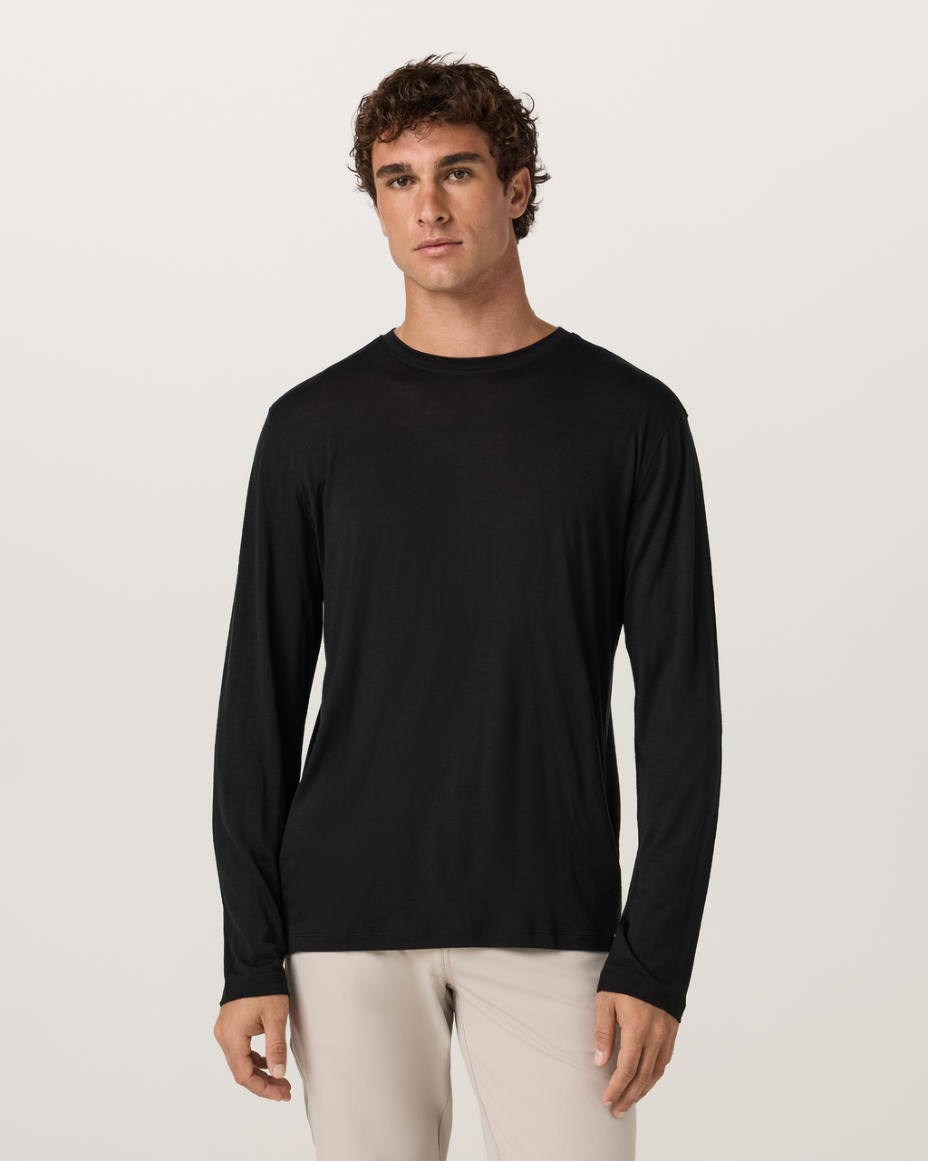 Long Sleeve Merino Wool Tee | Silverline