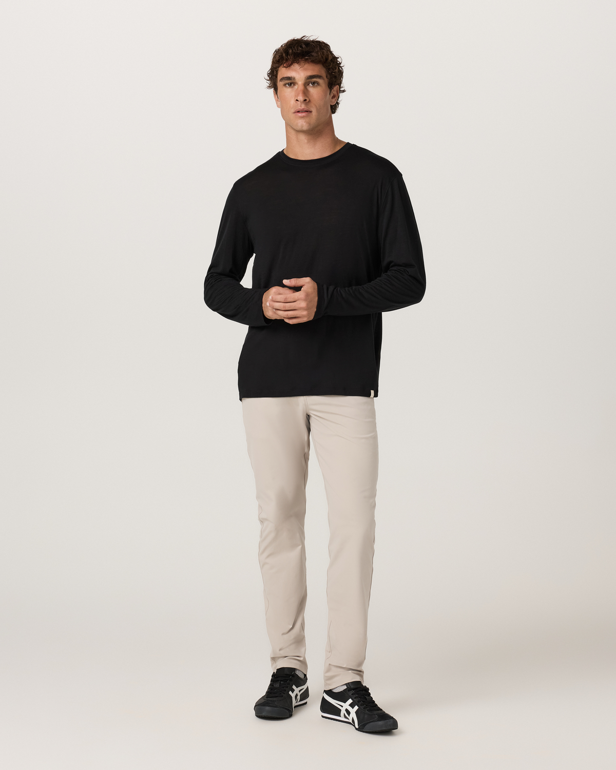 Long Sleeve Merino Wool Tee | Silverline