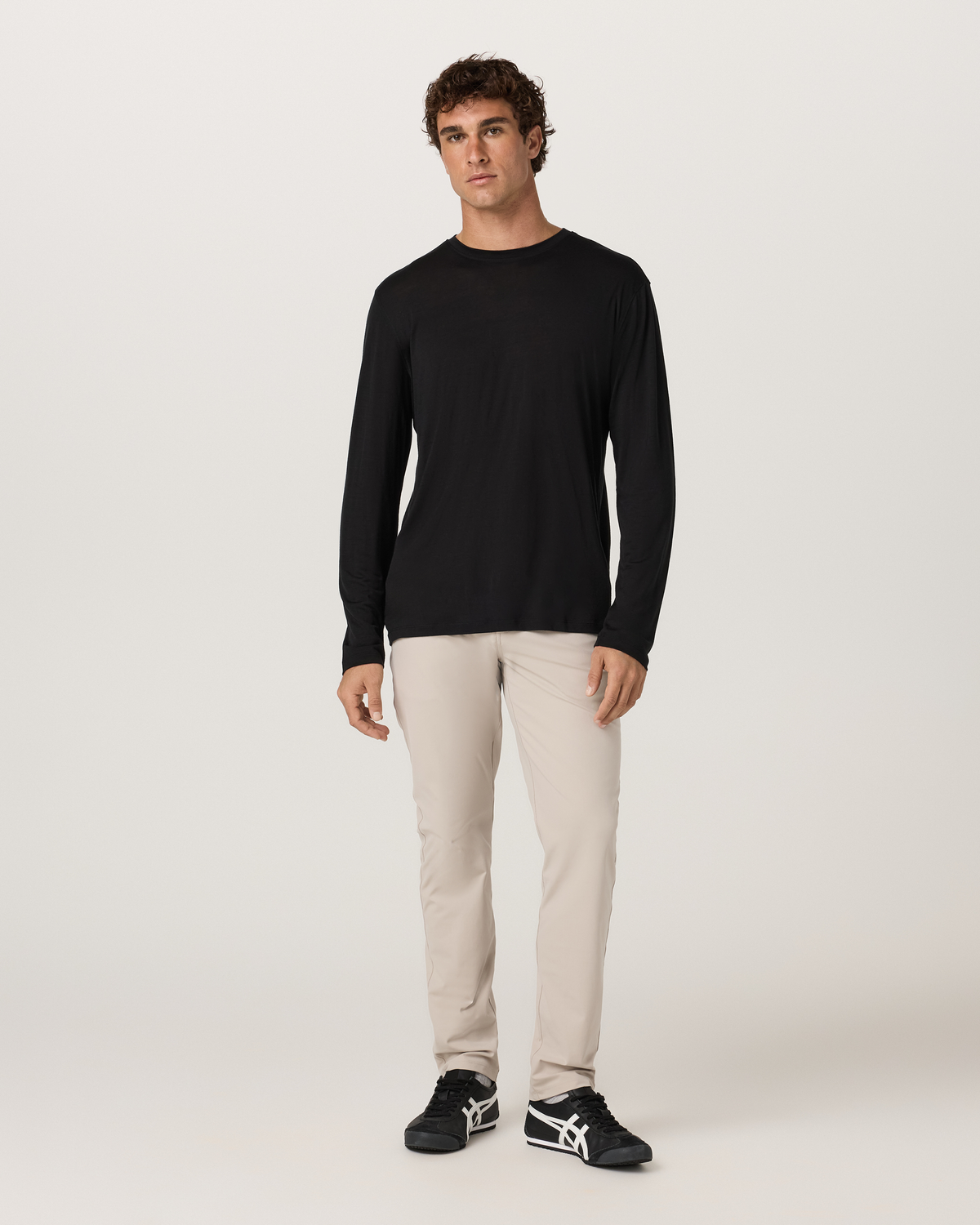 Long Sleeve Merino Wool Tee | Silverline