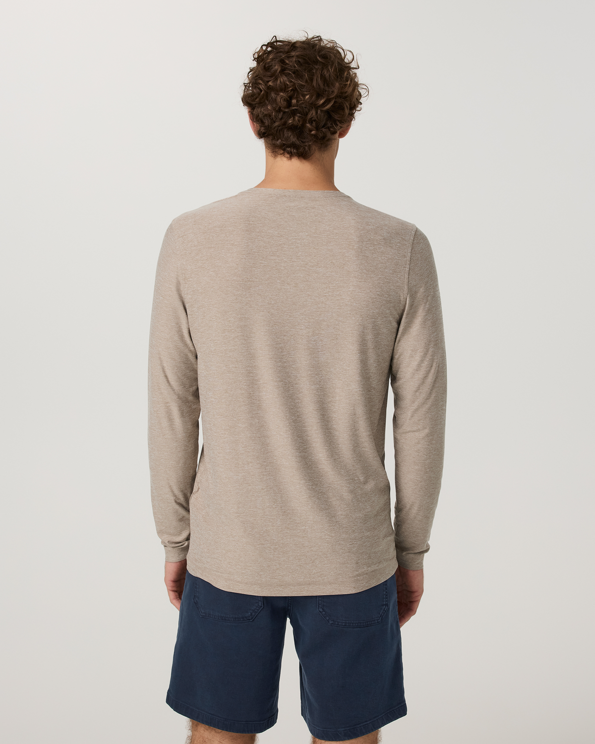 Long Sleeve Strato Tech Tee | Heather Grey