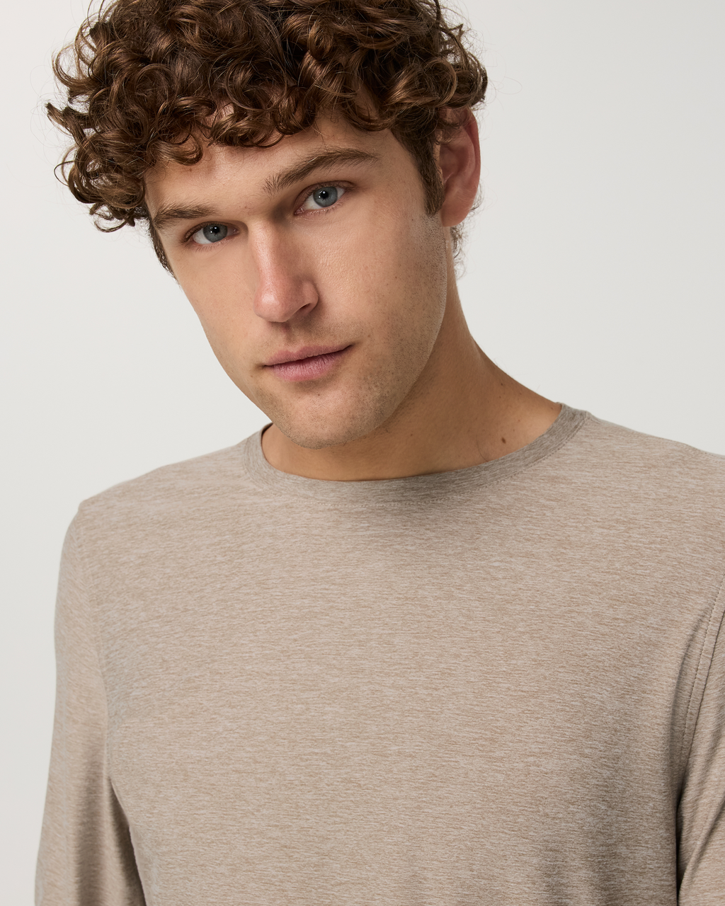 Long Sleeve Strato Tech Tee | Heather Grey