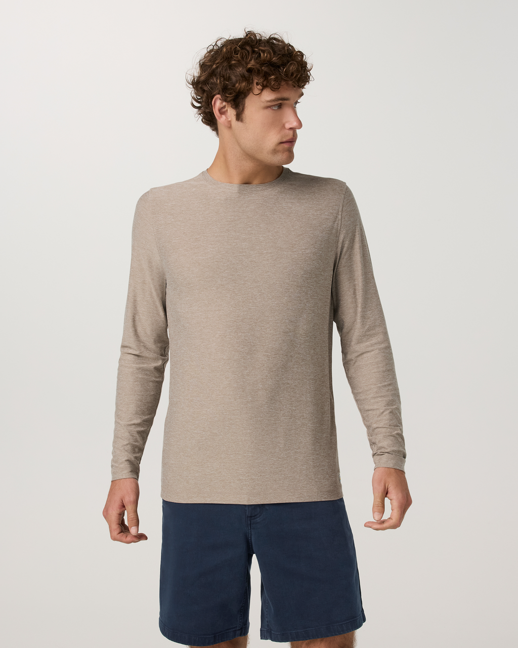 Long Sleeve Strato Tech Tee | Charcoal Heather