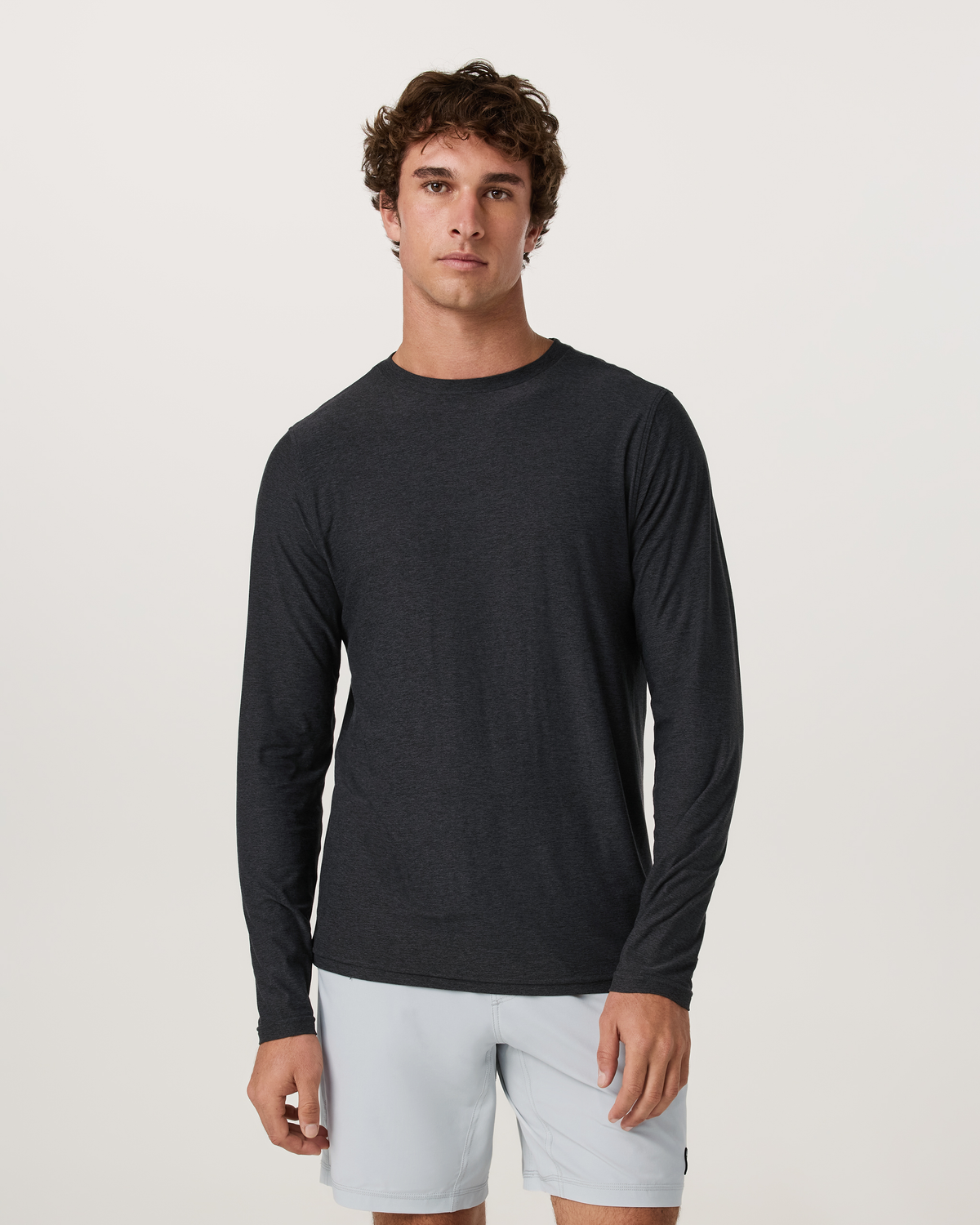 Long Sleeve Strato Tech Tee | Charcoal Heather
