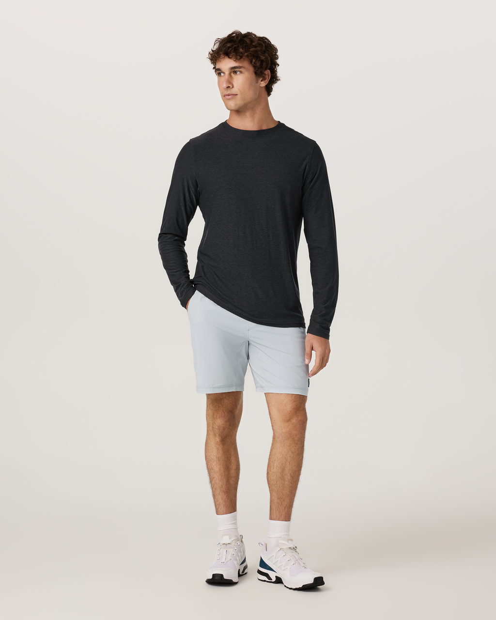Long Sleeve Strato Tech Tee | Acorn Heather