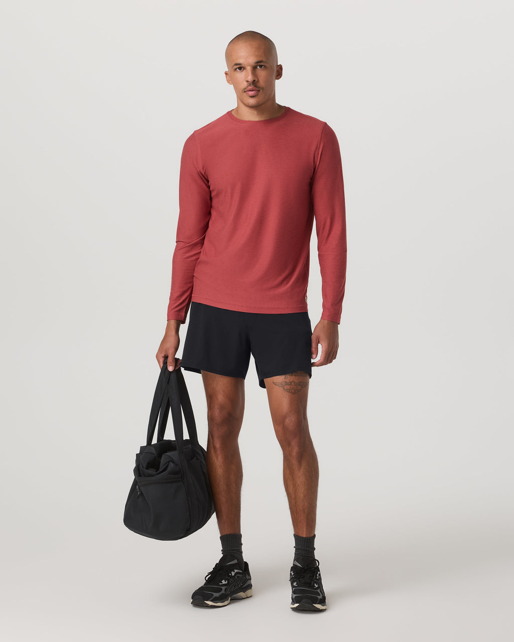 Long Sleeve Strato Tech Tee | Fire Heather