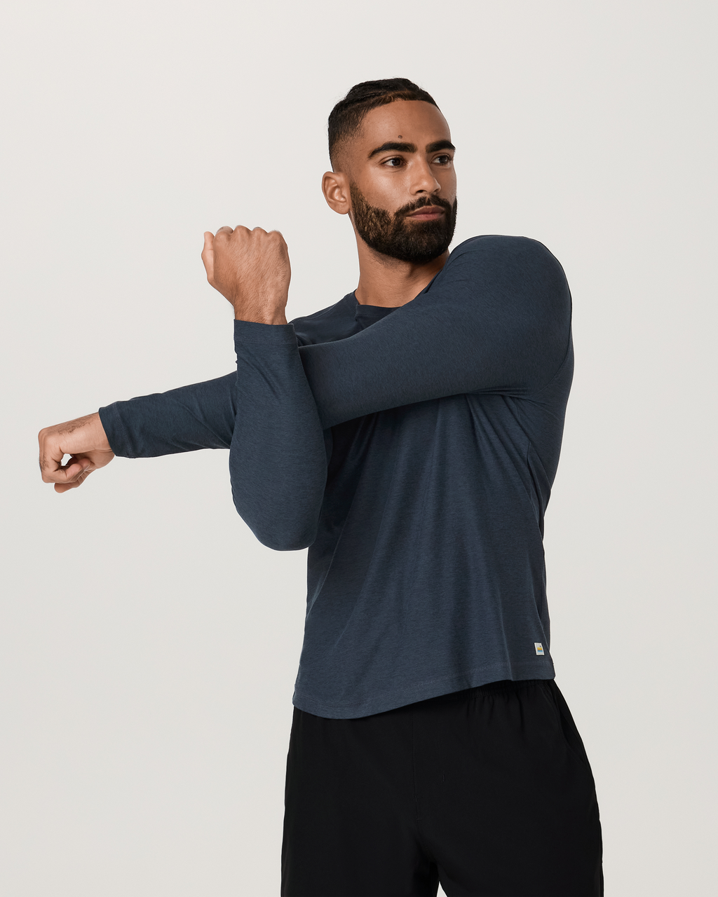 Long Sleeve Strato Tech Tee | Charcoal Heather