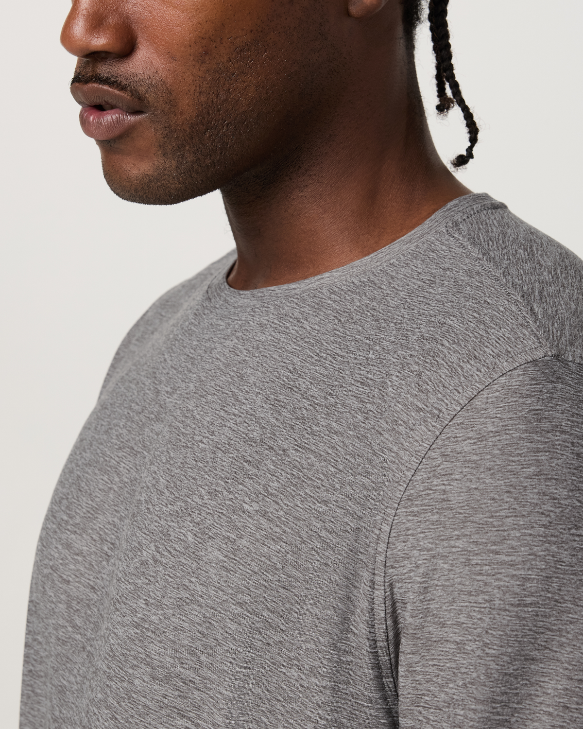 Long Sleeve Strato Tech Tee | Acorn Heather