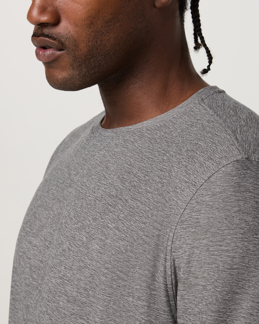 Long Sleeve Strato Tech Tee | Hemlock Heather
