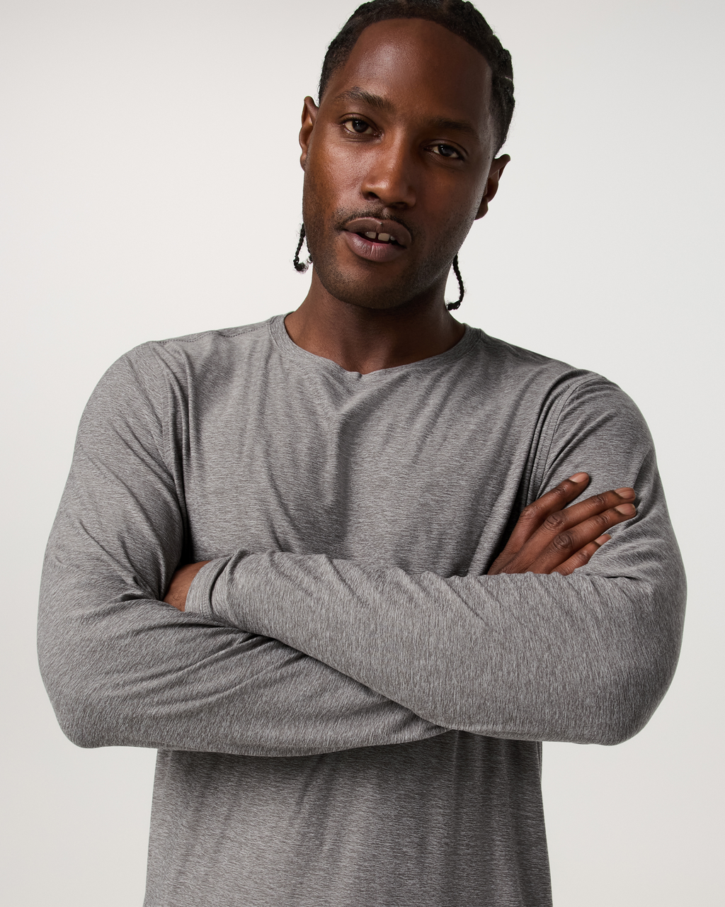 Long Sleeve Strato Tech Tee | Acorn Heather
