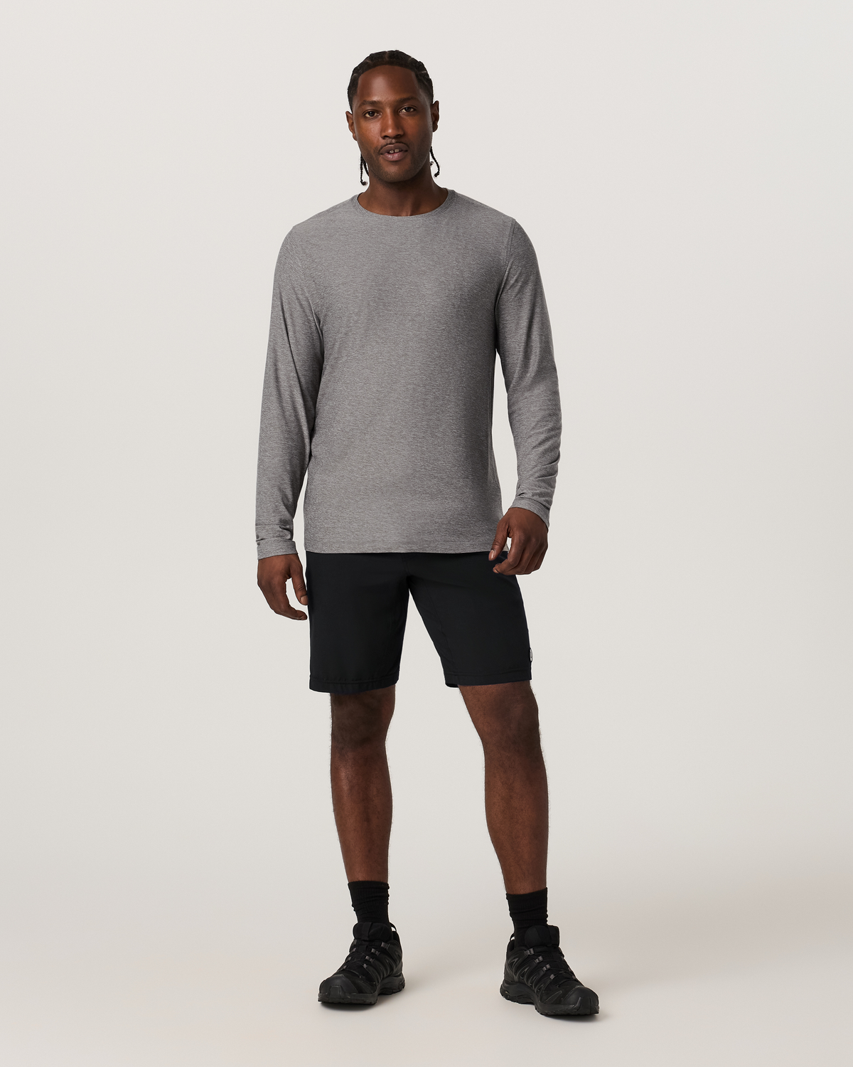Long Sleeve Strato Tech Tee | Hemlock Heather