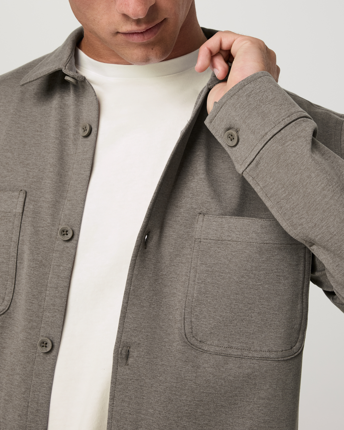 Coronado Shirt Jacket | Bay Blue Heather