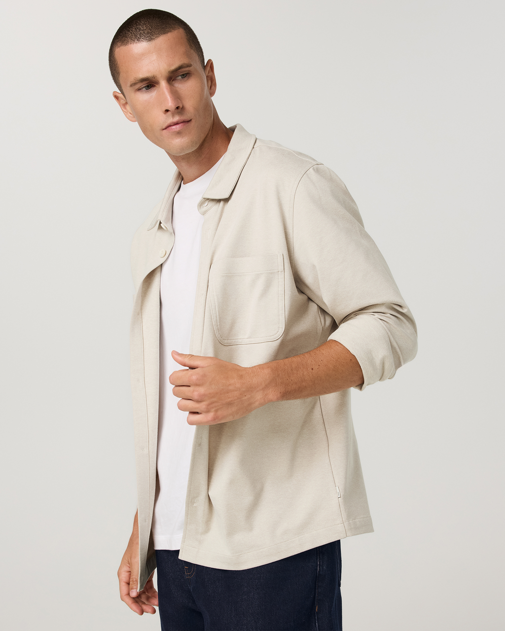 Coronado Shirt Jacket | Bay Blue Heather