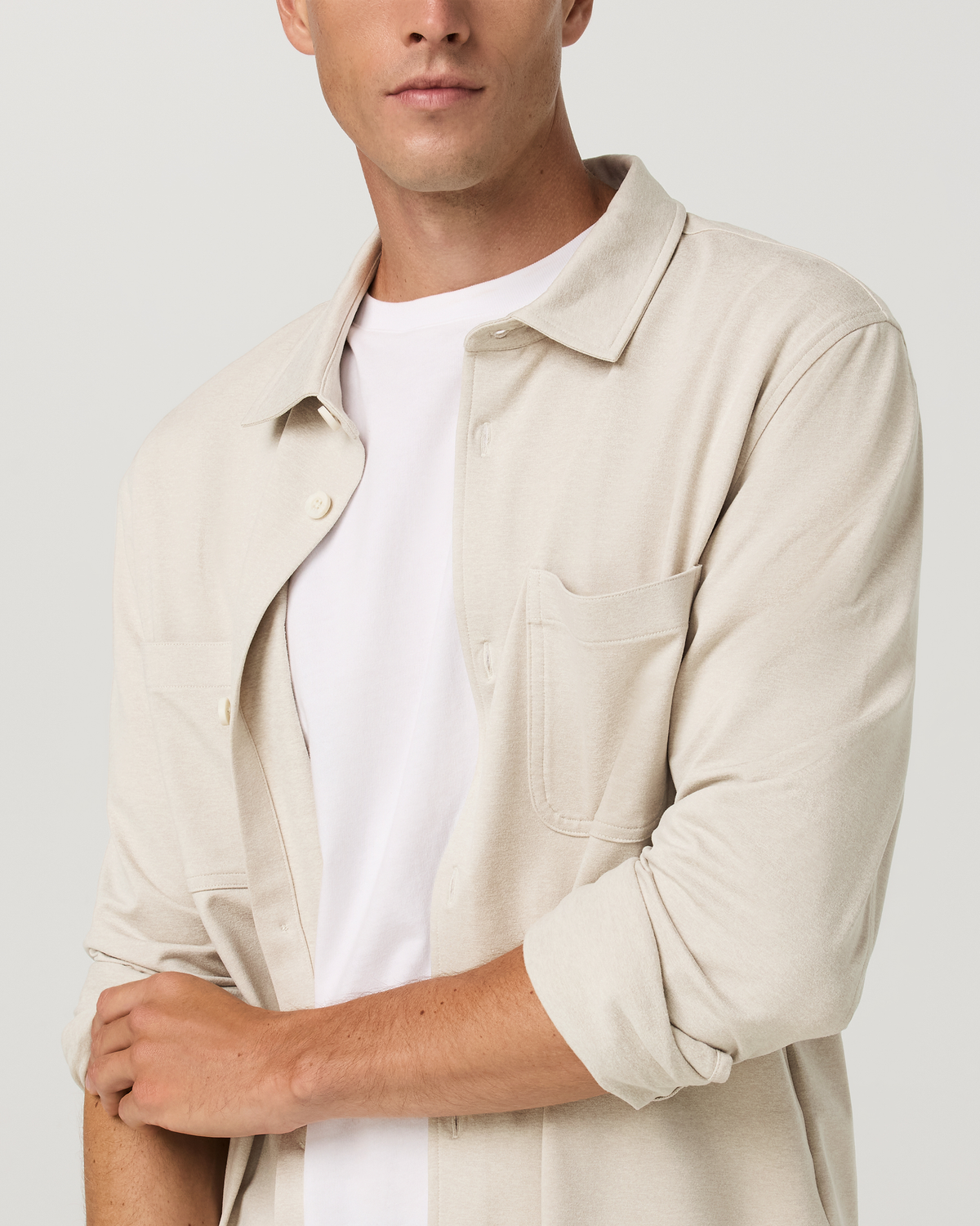 Coronado Shirt Jacket | Bay Blue Heather