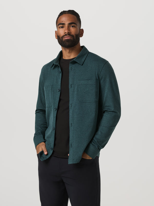 Coronado Shirt Jacket | Deep Sea Heather
