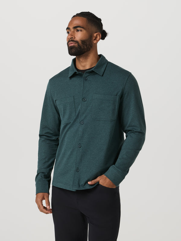 Coronado Shirt Jacket | Deep Sea Heather