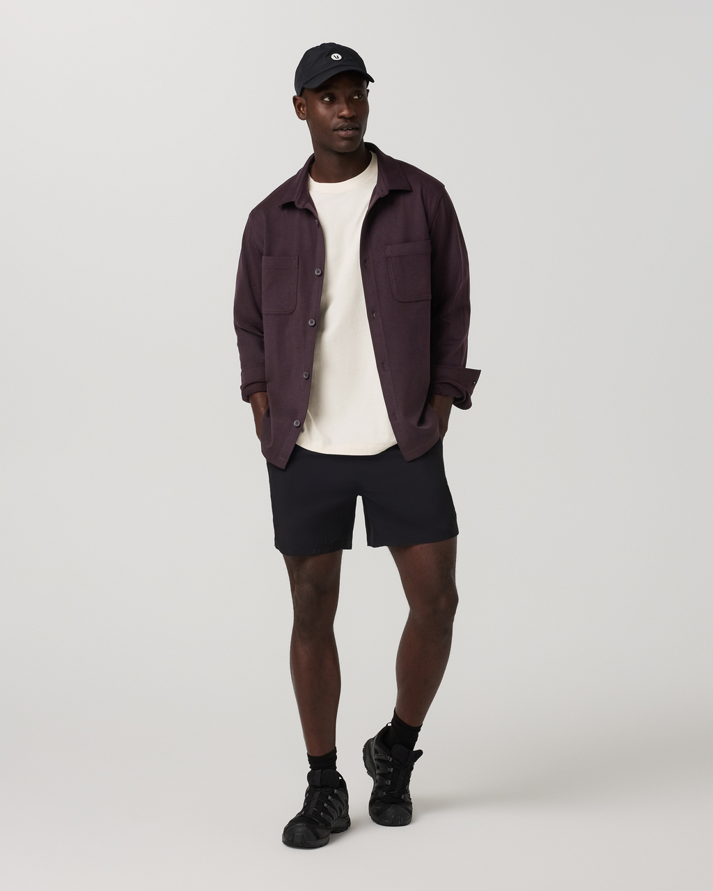 Coronado Shirt Jacket | Raisin Heather