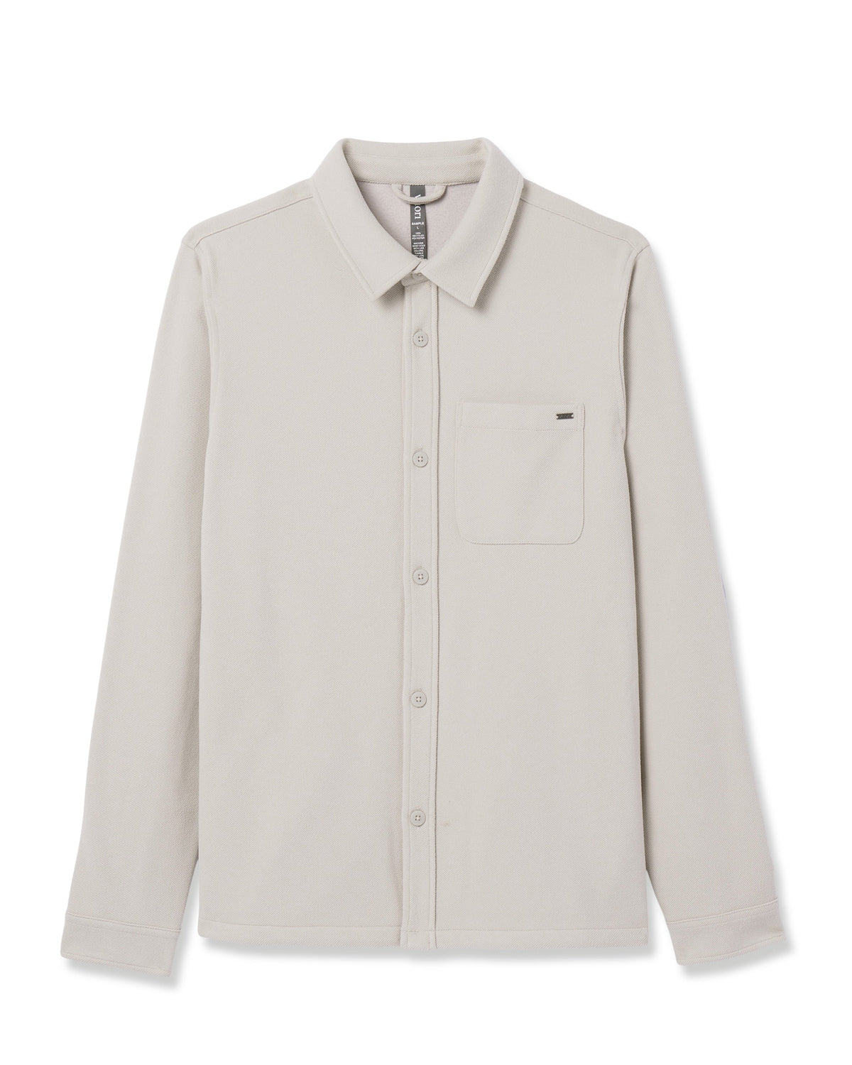 Beldon Shirt Jacket Knit Twill | Oatmeal
