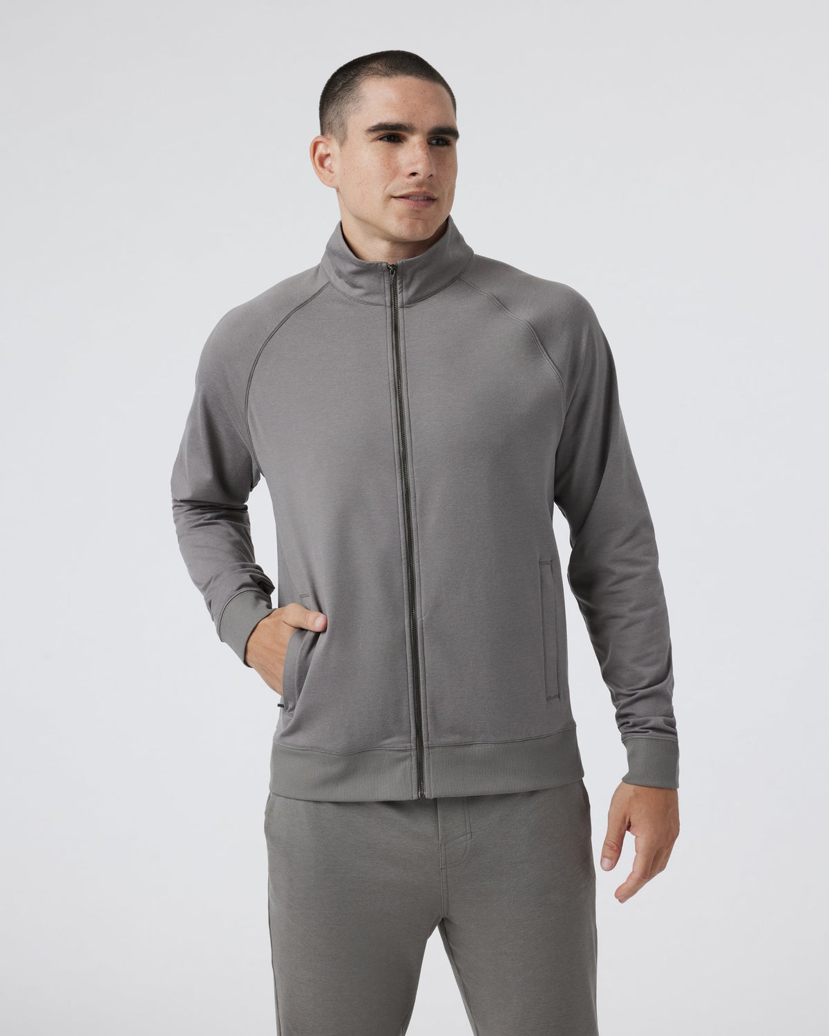 Coronado Novelty Full Zip | Dolomite Heather