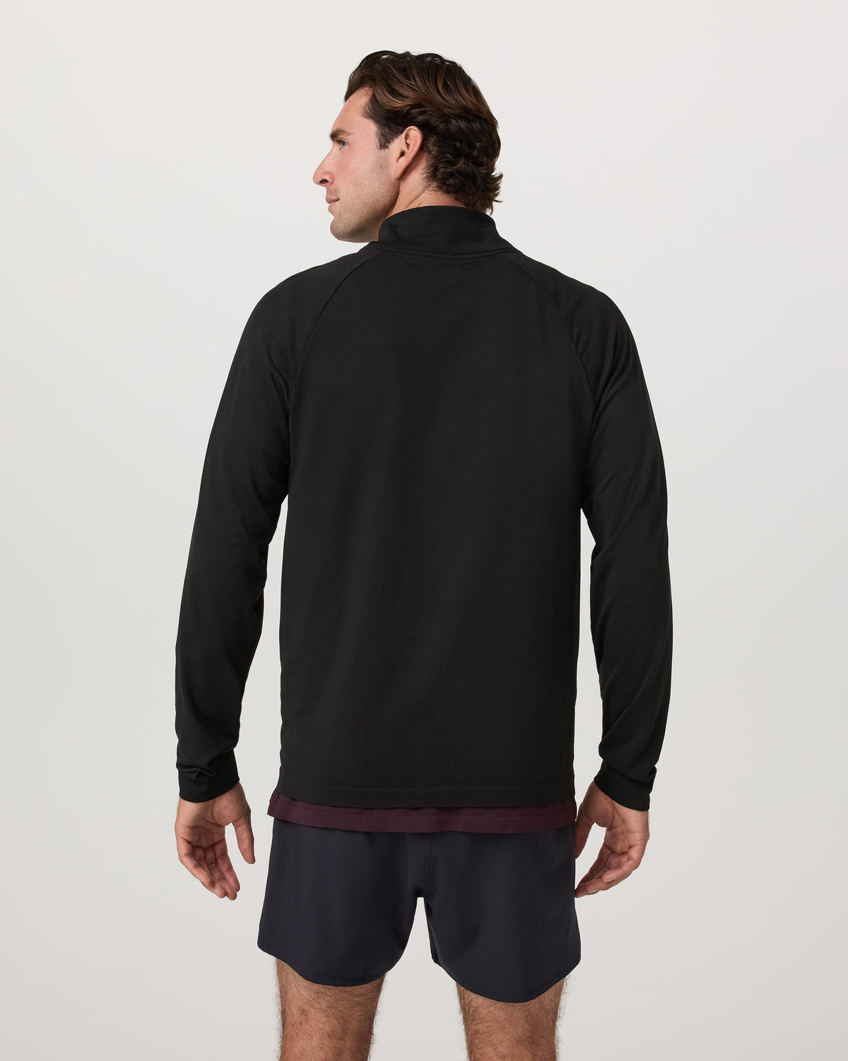Clearview Seamless Quarter Zip | Black